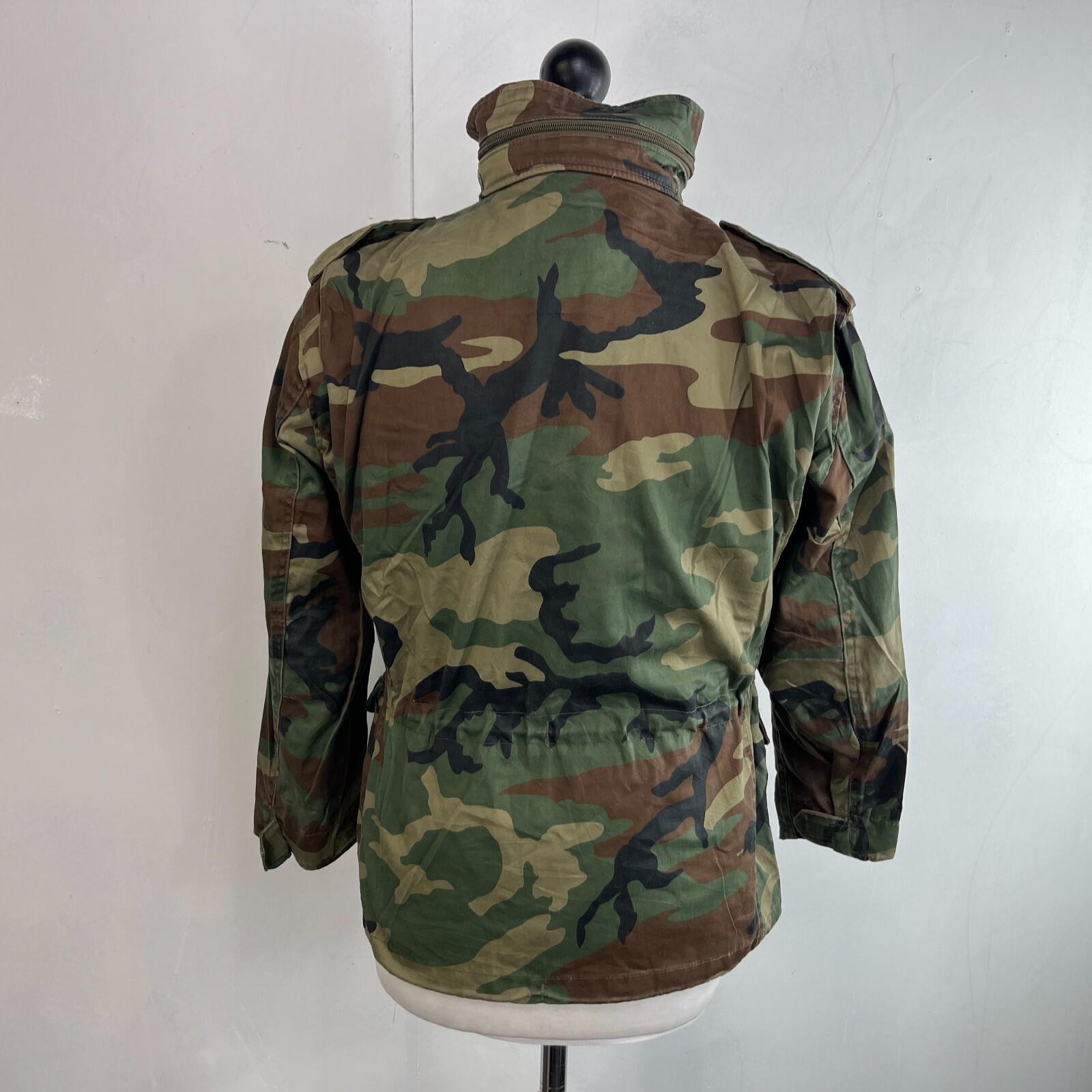 Mil-Tec US Army Military Jacket Green Camouflage size Youth XL + Hood