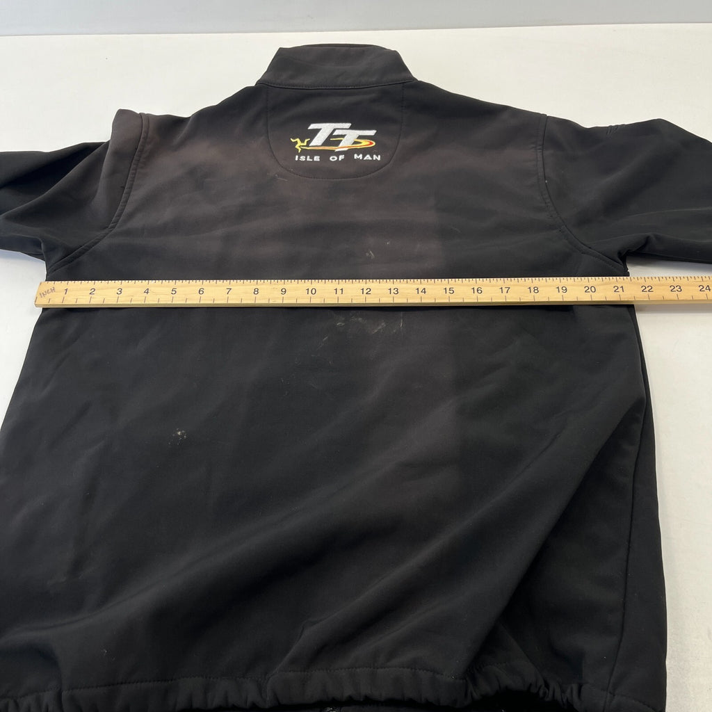 Isle of Man TT Racing Softshell Jacket Official Road Races Men's size XS Black