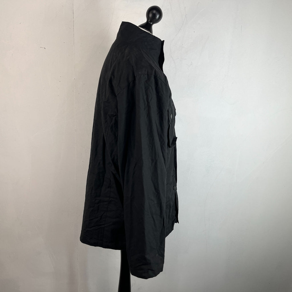 Crane Wax Jacket in Black Waxed Cotton size Medium