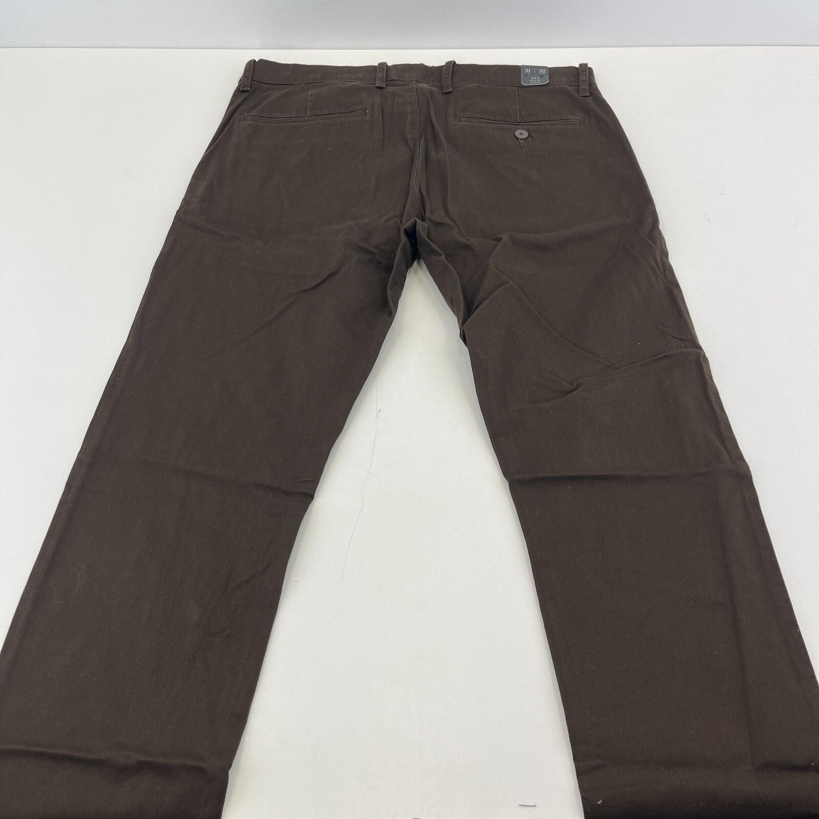 J Crew 484 Slim Fit Stretch Chino Trousers in Dark Brown W31" L32" New with Tags