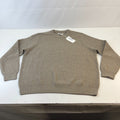 M&S Men's Cotton Blend Cable Knit Crew Neck Jumper Mushroom Beige Brown 3XL New