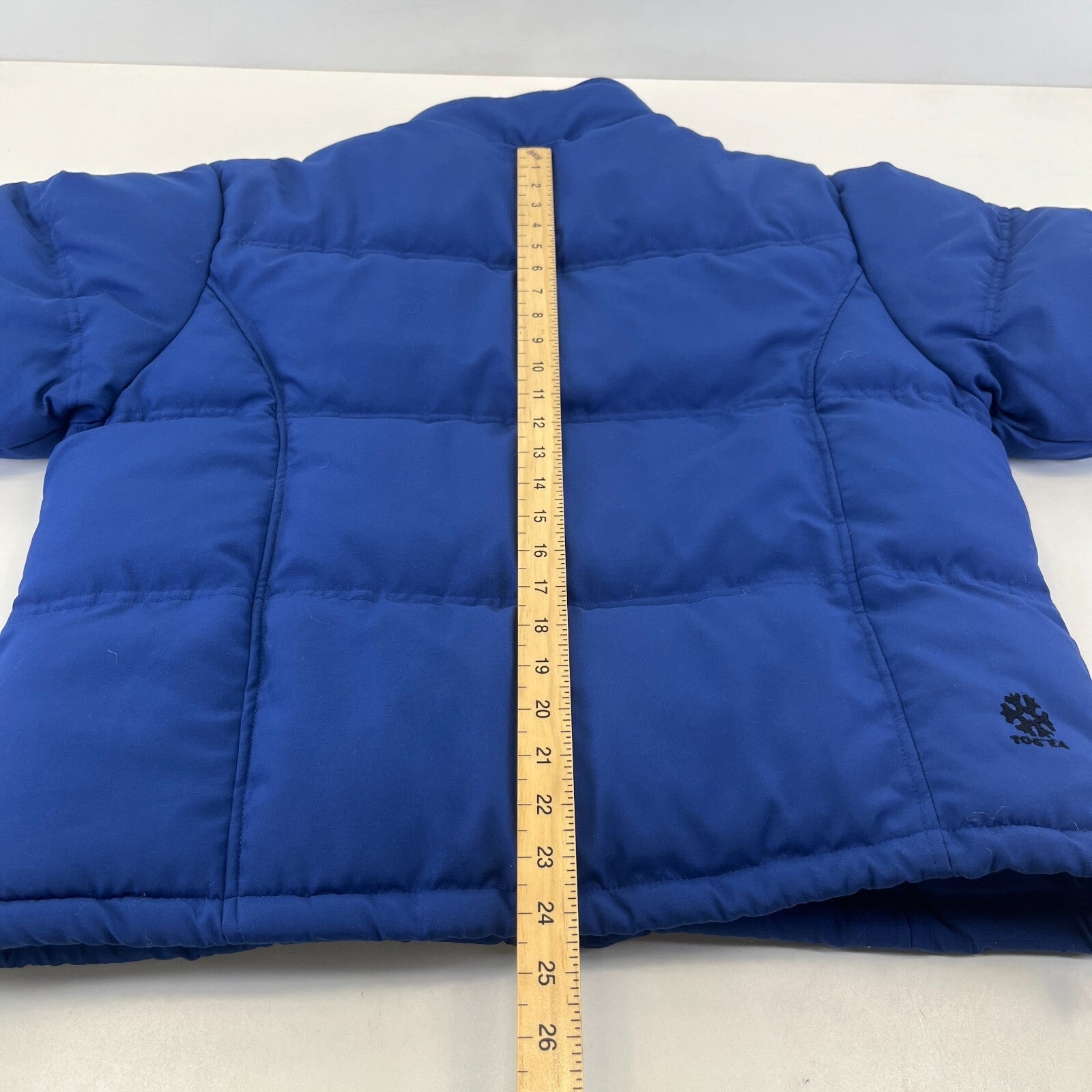 Tog 24 Boardwear Quilted Puffer Bomber Jacket in Blue size Large Ski Wear