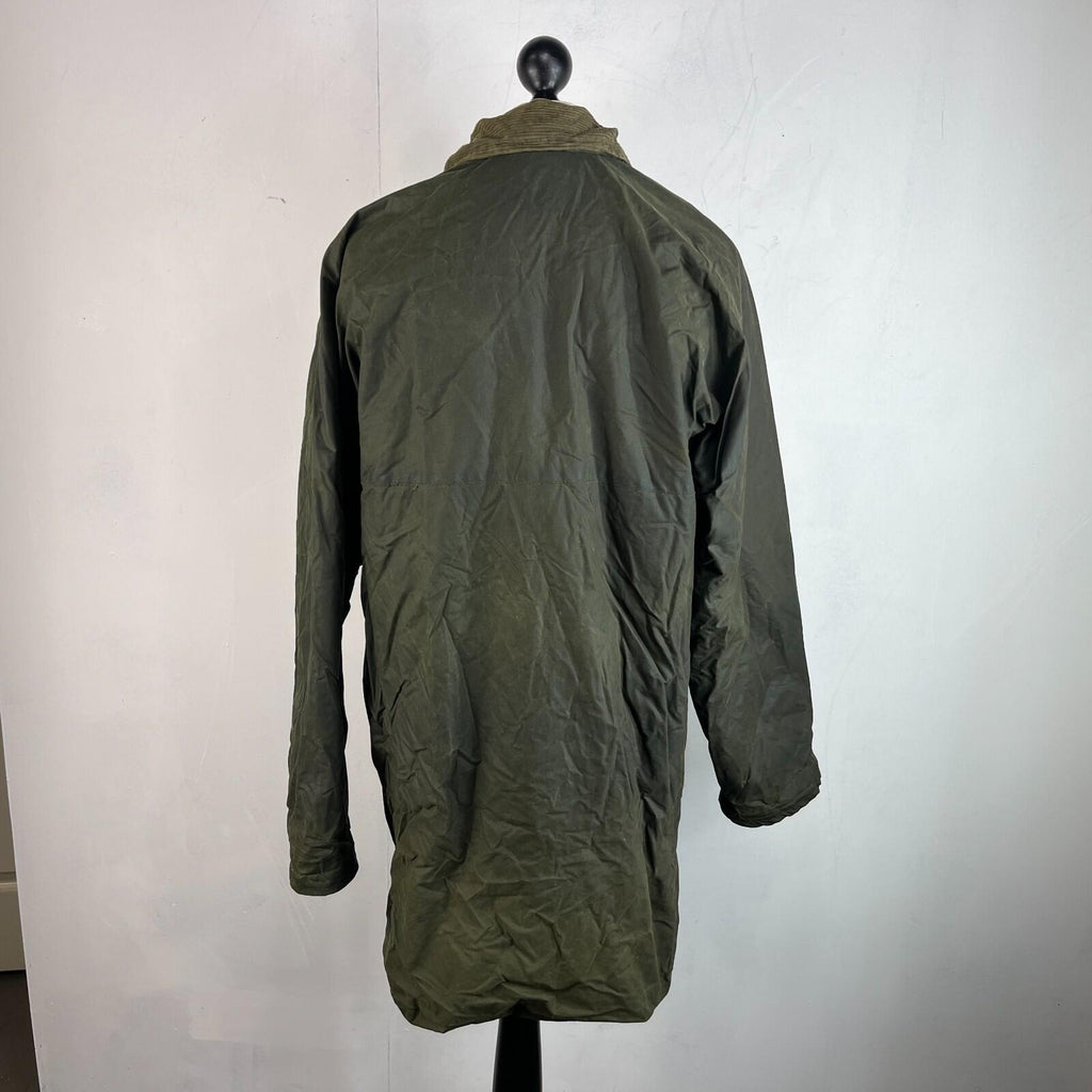 Black Star Men's Insulated Wax Jacket in Green size XL Utility Retro Waxed Coat