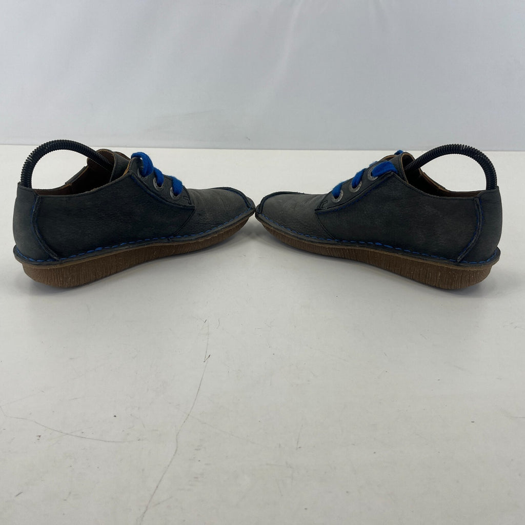 Clarks Artisan Leather Shoes Dark Grey size UK 5.5 EU 39 Women's Pastie Pasty