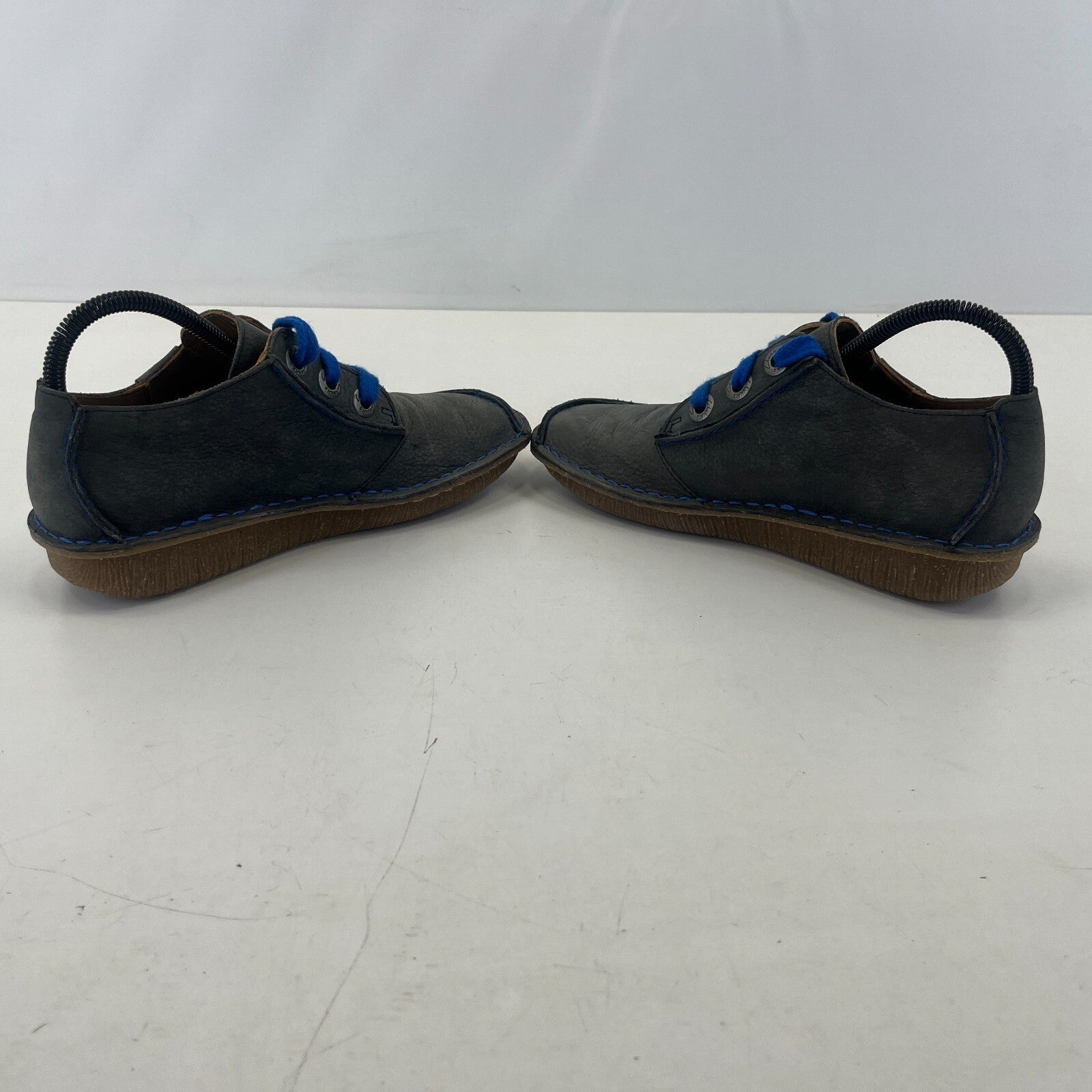 Clarks Artisan Leather Shoes Dark Grey size UK 5.5 EU 39 Women's Pastie Pasty