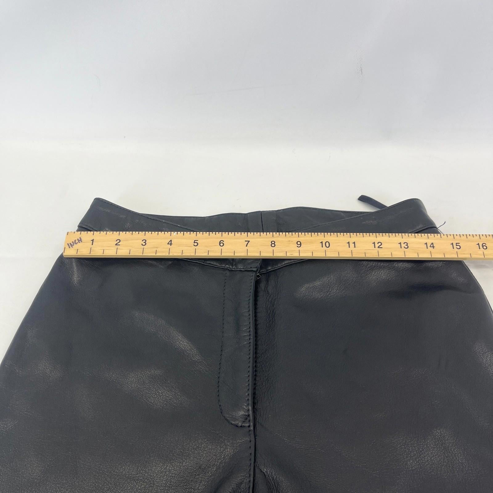 Women’s Real Leather Trousers/Jeans in Black UK size 12