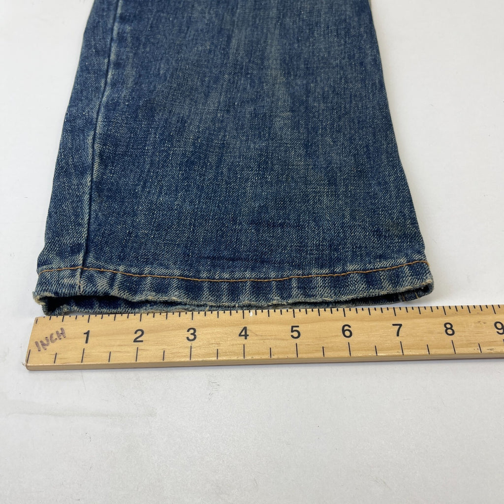 SuperDry Loose Straight Leg Blue Jeans W36" L32" Button Fly