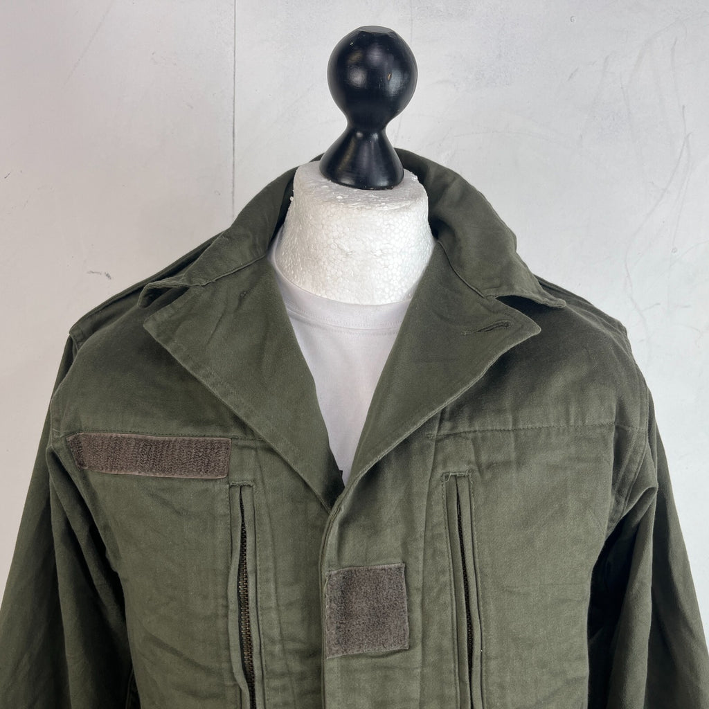 Vintage 1983 Socovet French Army Jacket Fatigue Smock Olive Green size 92C (M)