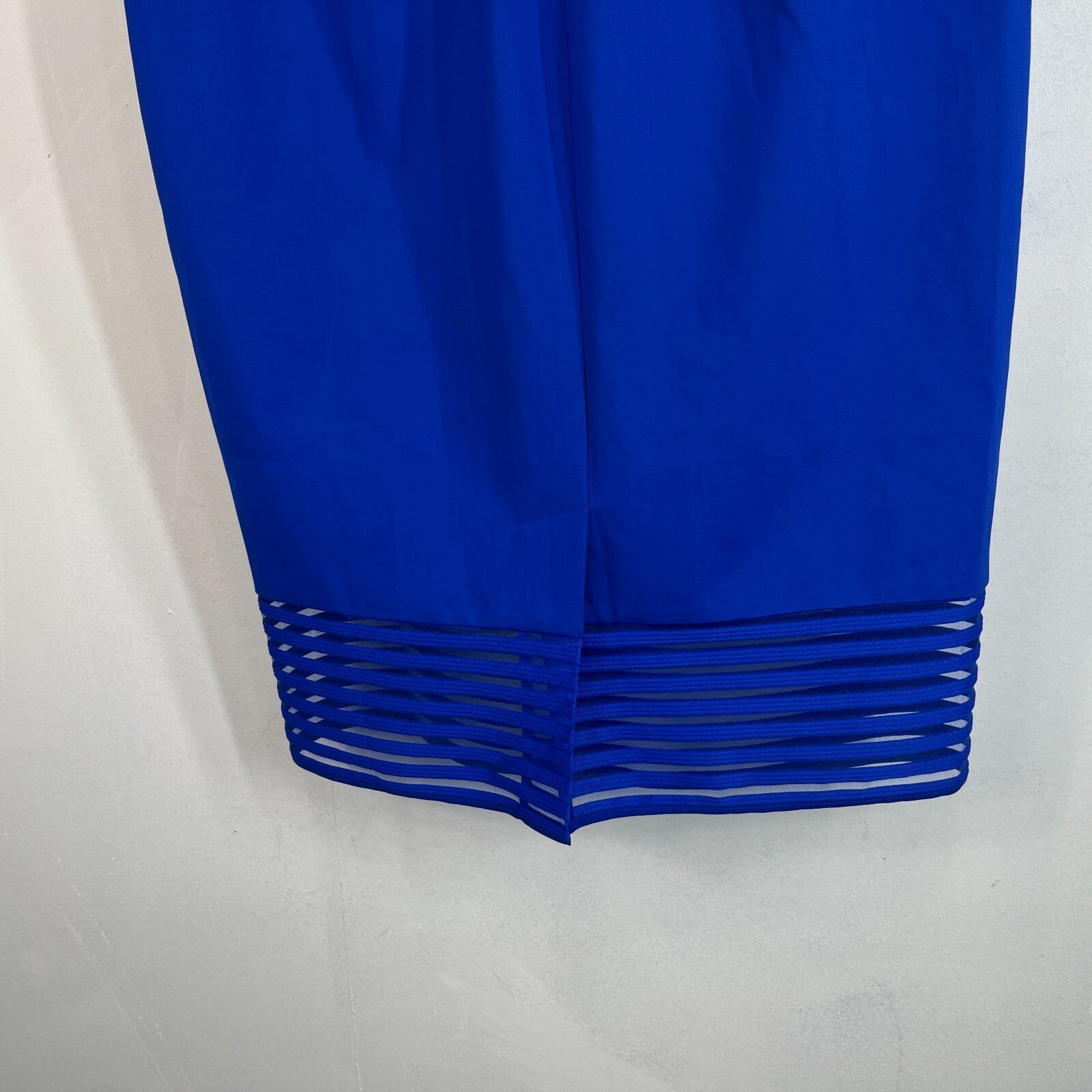 Ted Baker Mini Dress Royal Blue 1980’s Style size 3 (fits UK 12) - VGC