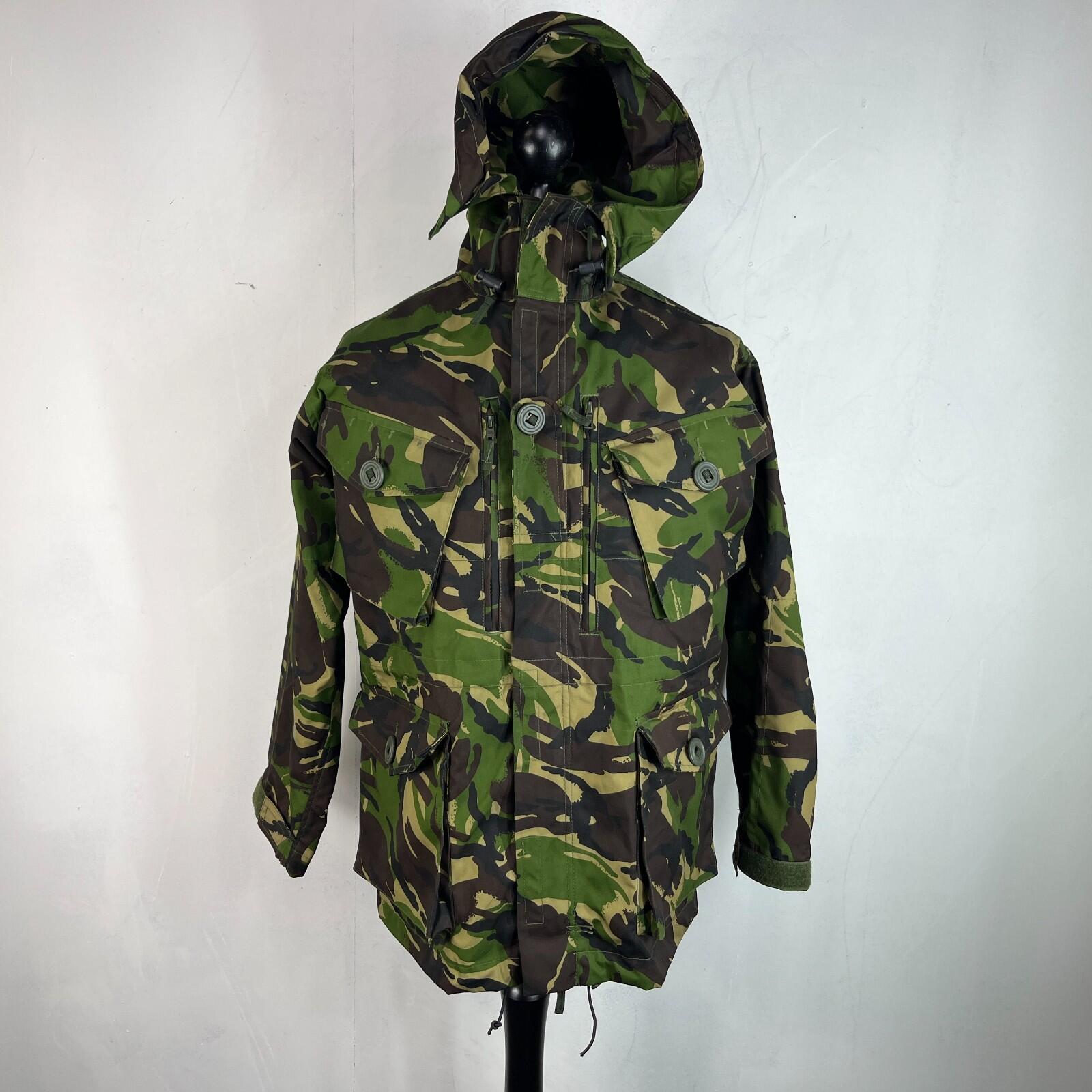 British Army Camo Smock Combat Windproof Woodland DP Jacket size 160/88 Hooded