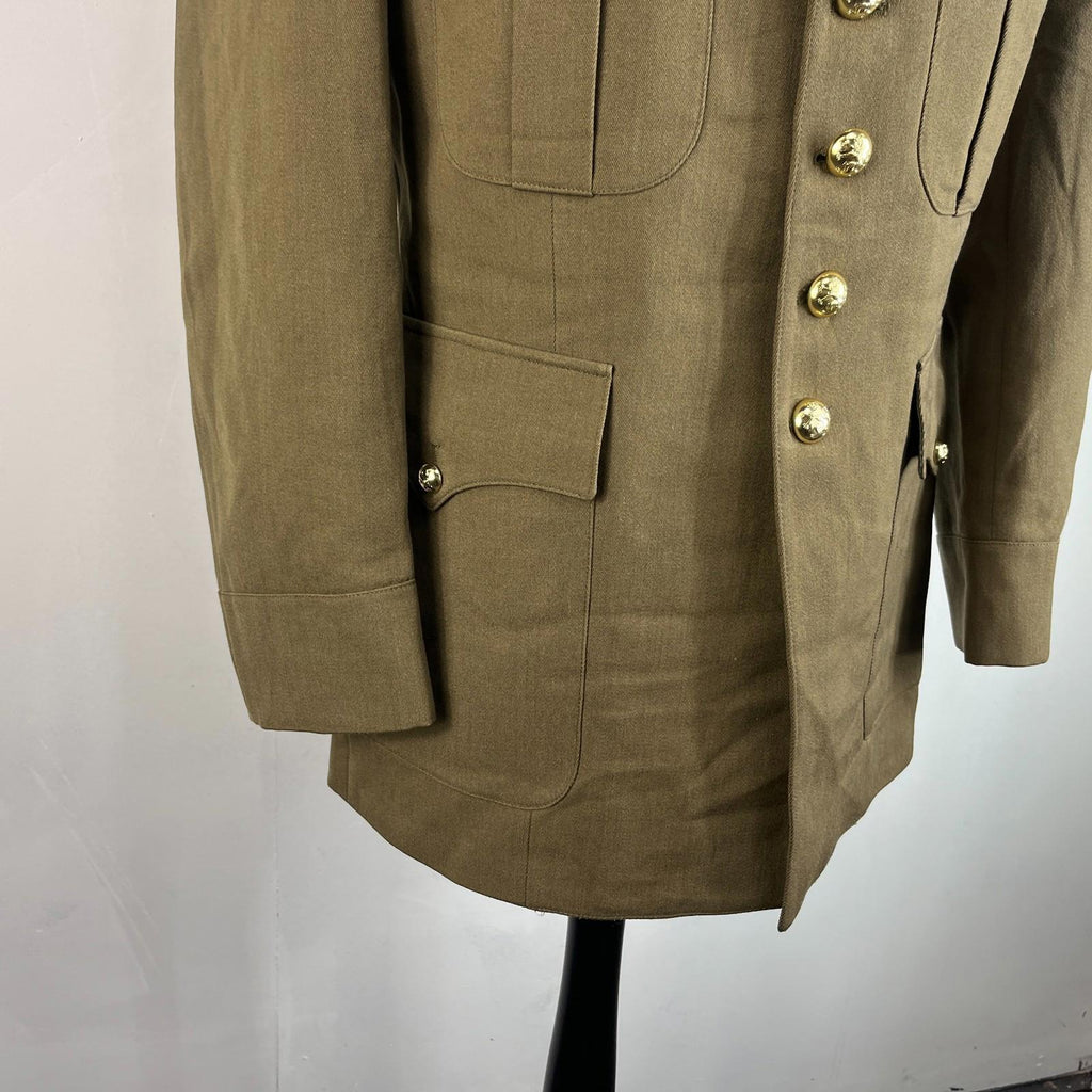 Belgian Army Dress Uniform Jacket Blazer Khaki Brown size Medium
