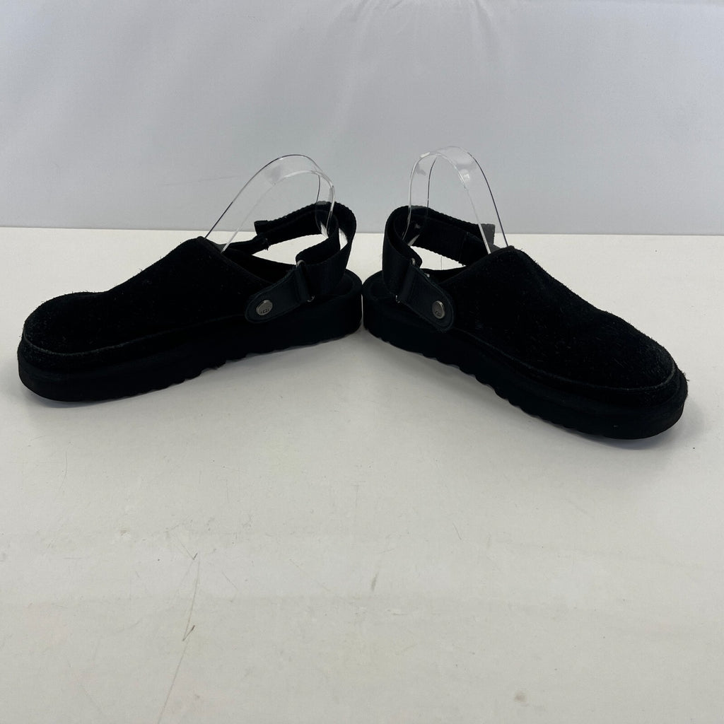 UGG Goldencoast Sliders Mules Slippers Black Racer Back Men’s size UK 7 - EU 41
