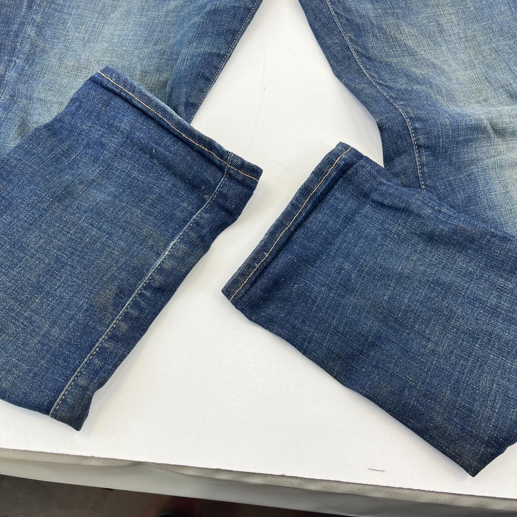 Levis 511 Distressed Slim Fit Jeans W32 L30 Blue Denim Straight Leg Mens Casual