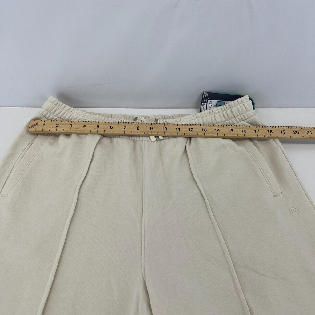 M&S Ladies Goodmove Parachute Joggers Cuffed Trousers Pants Cream UK size 14 New