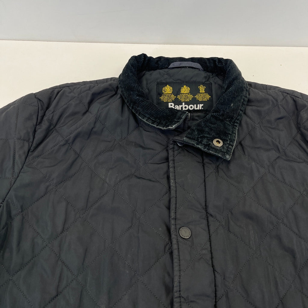 Barbour Liddesdale Quilted Jacket in Black size Small Men's