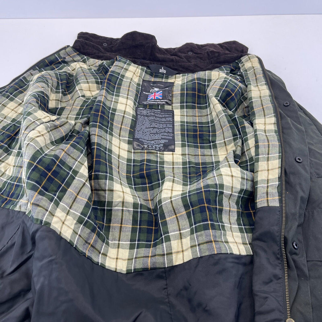 Crane Wax Jacket in Dark Green Waxed Cotton size Large