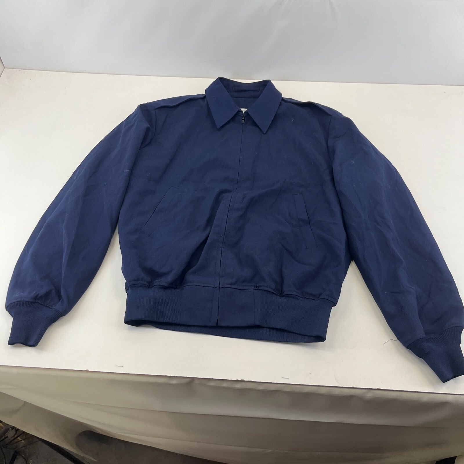 USAF Air Force Dress Bomber Jacket size 44L Navy Blue