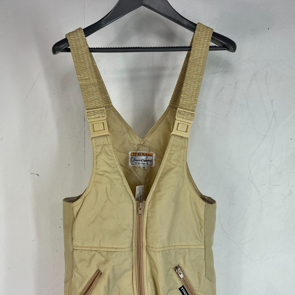 Vtg Tundra by Jasper Cameron Ski Jacket & Salopettes Set Beige size 42 Near Mint