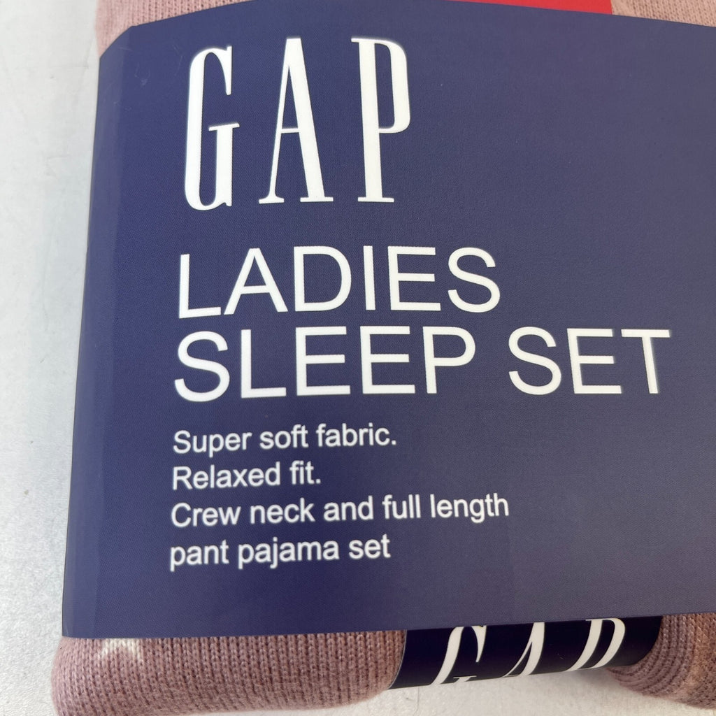 Gap Womens Pyjamas Sleep Set Night Top 2 Piece Loungewear in Pastel Pink size XL