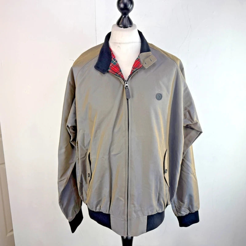 Ska & Soul Harrington Bomber Jacket Storm Grey Mens 3XL Reggae Skinhead Mod