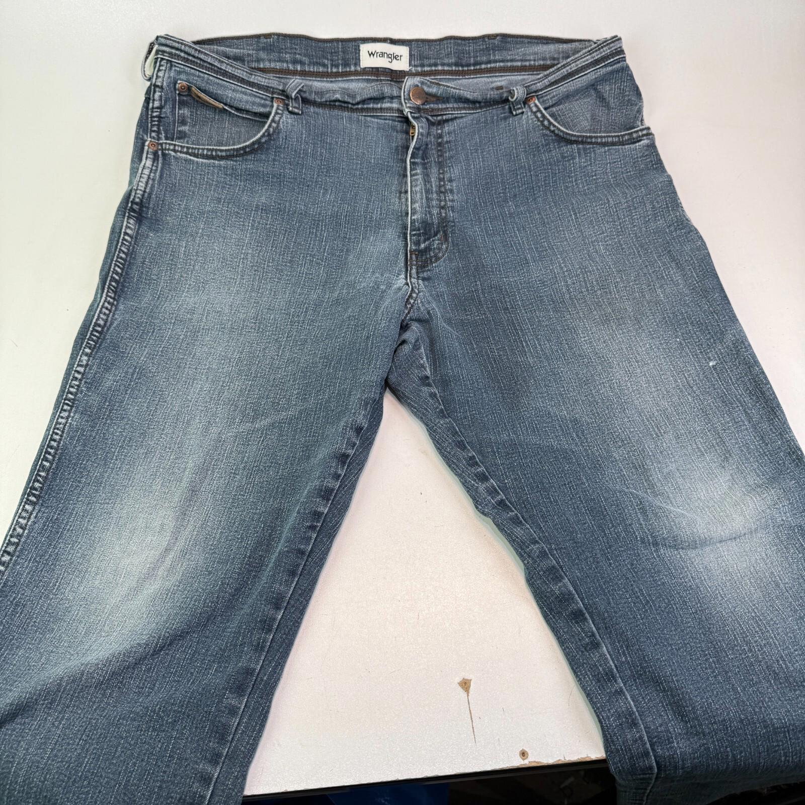 Wrangler Texas Cowboy Jeans Mens W38" L30" Medium Grey Straight Leg