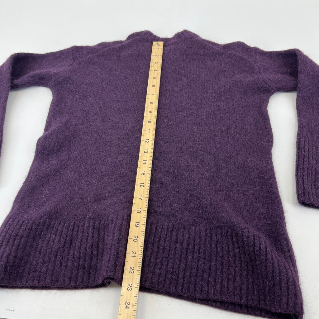 Sweaty Betty Alpine Wool Crew Neck Jumper Sweater in Purple size XXS/6 Alpaca