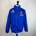Carlisle United Fila Training Jacket Windbreaker Embroidered Blue size M