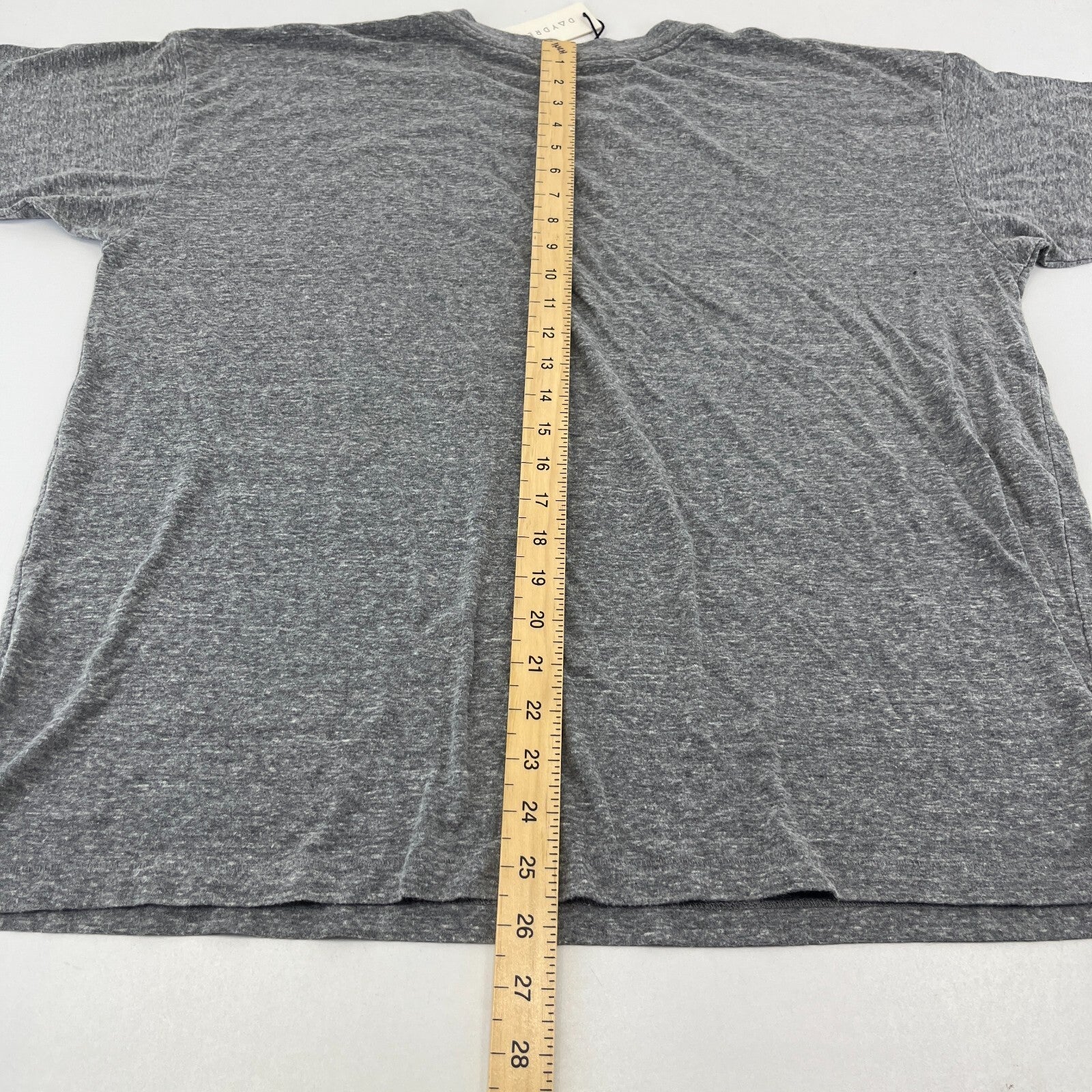 Daydreamer Led Zeppelin 1969 Tour Print Distressed T-Shirt Grey size US M UK XL