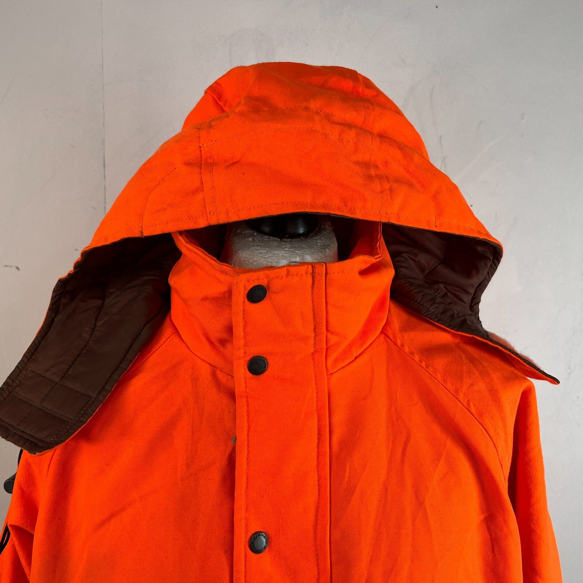 Remington Men's Jacket Coat Fluorescent Orange Waterproof Nylon Shooting Parka L