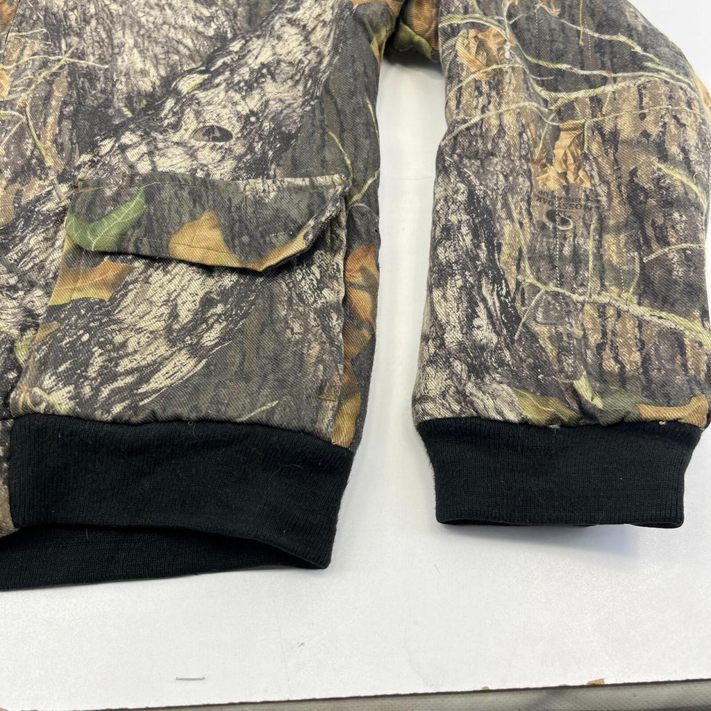 Mossy Oak Cargo Hunting Jacket Youth size 20/22 (10-12yrs) Real Tree Leaf Camo