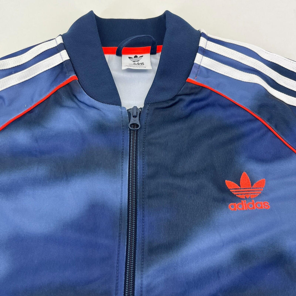 Adidas Originals Primegreen Jacket Blue Camo Full Zip Track Top size 15-16yrs
