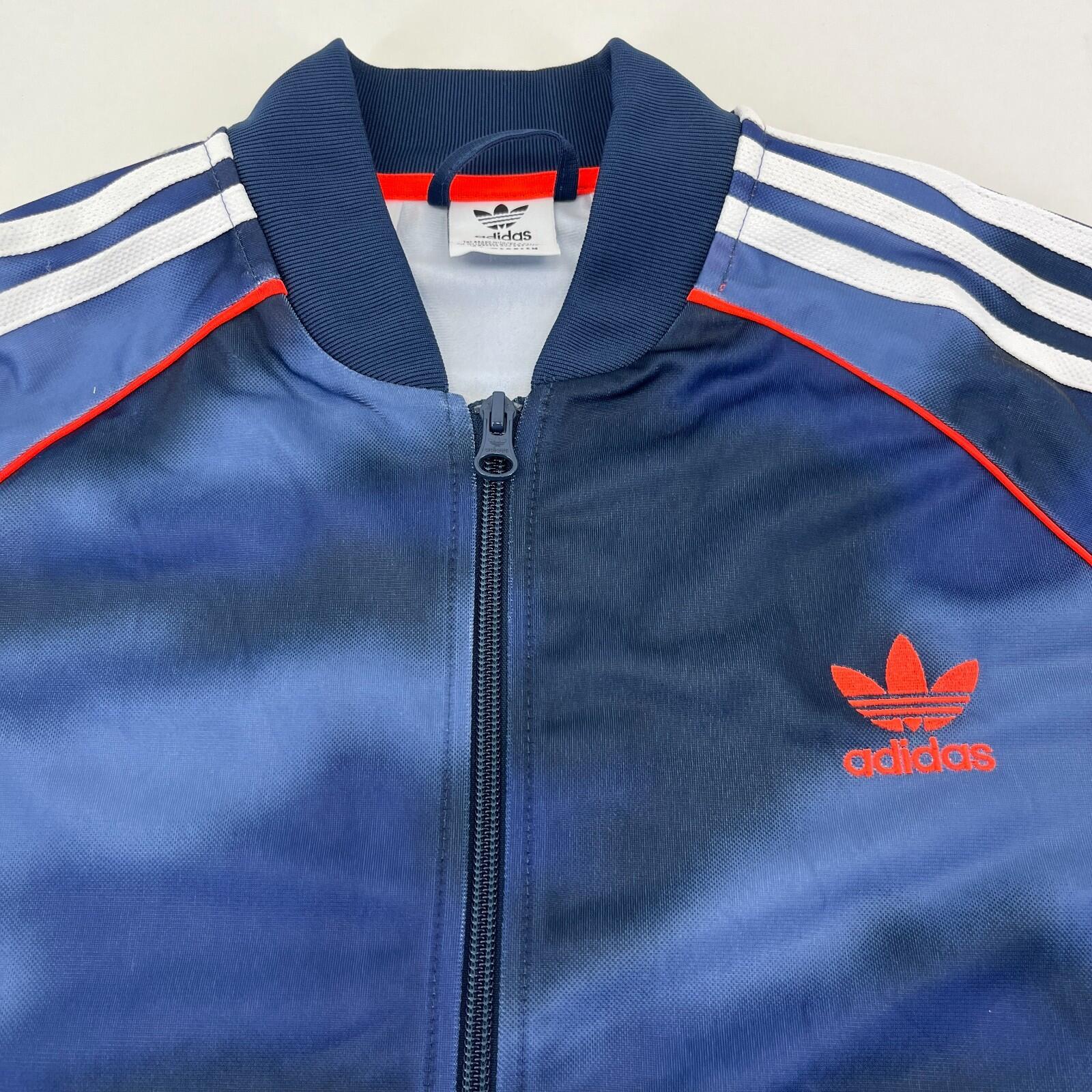 Adidas Originals Primegreen Jacket Blue Camo Full Zip Track Top size 15-16yrs