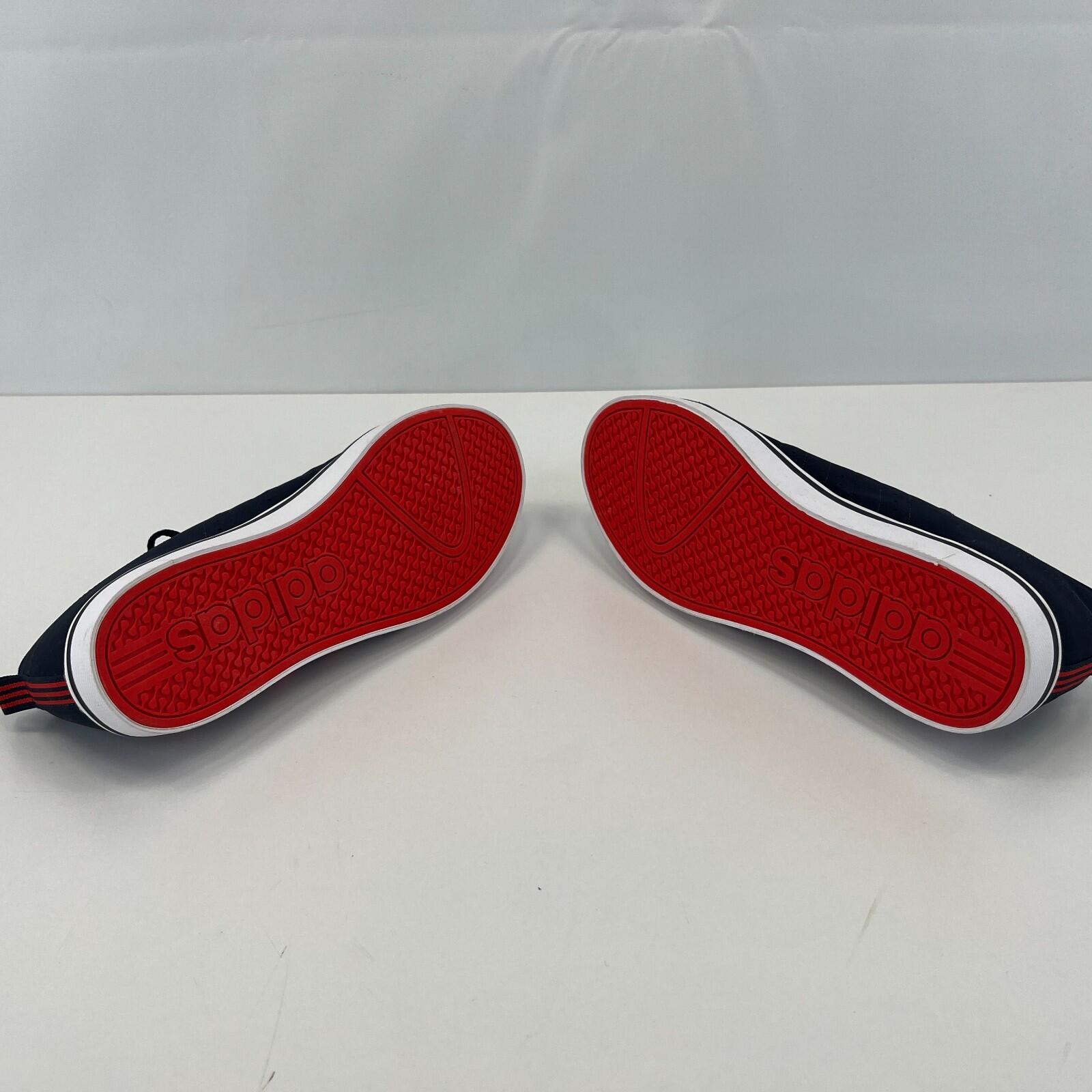 Adidas VS Pace Trainers Casual Shoes in Navy Blue & Red UK size 7 / EU 40 2/3