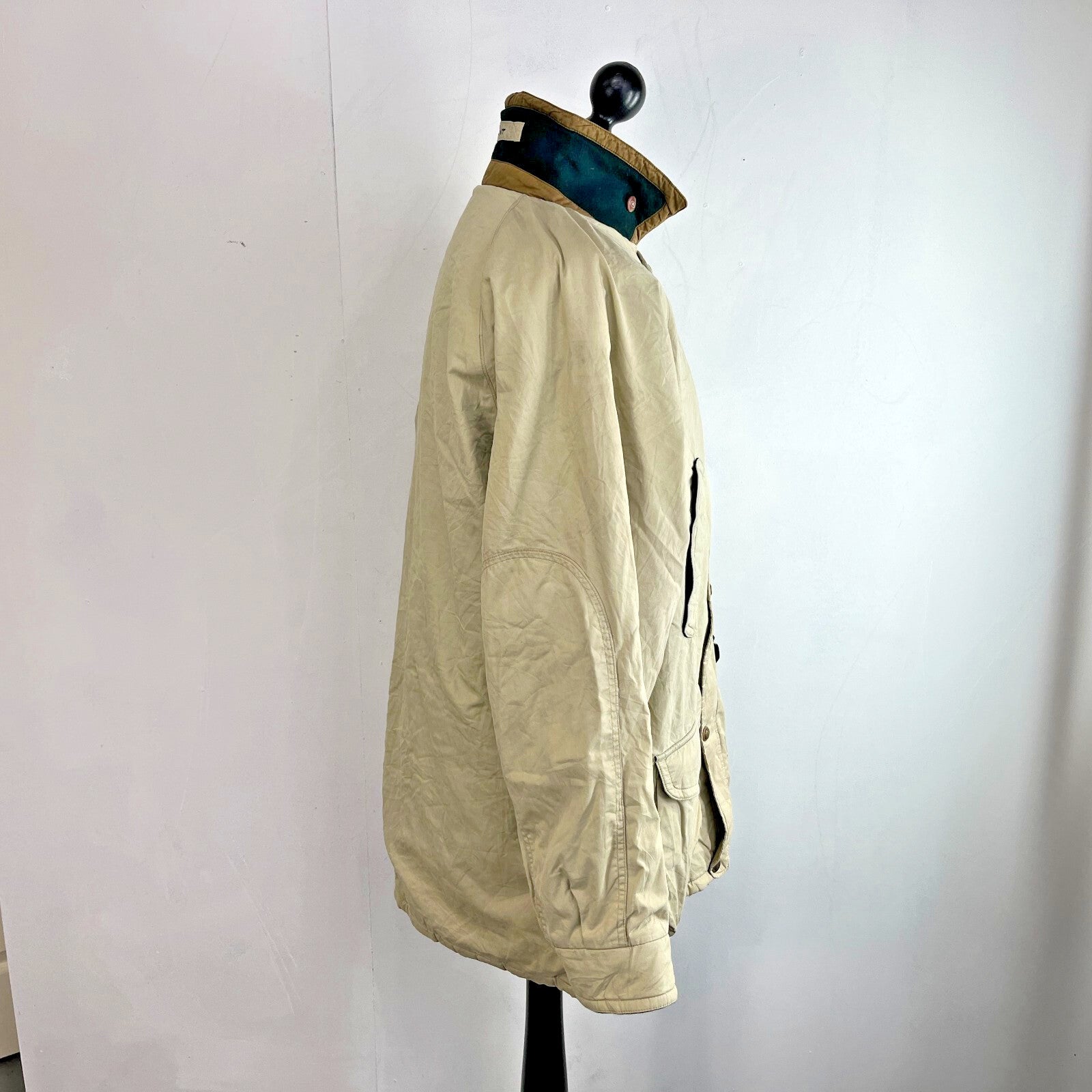 Gant The Parka Mens Casual Jacket Mid Length Beige Overcoat size UK L/XL - US M