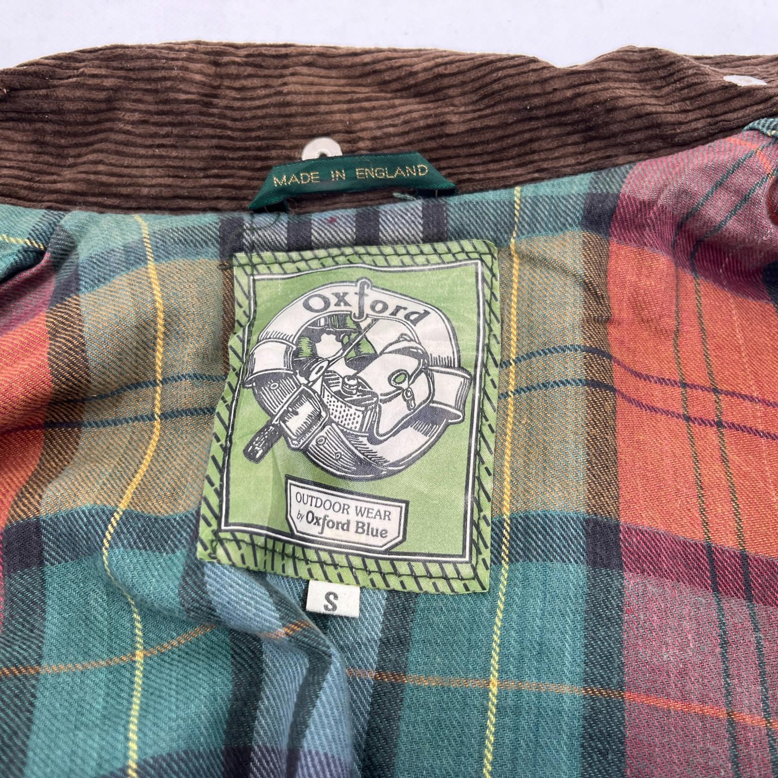 Oxford Blue Outdoor Wax Jacket Chocolate Brown UK Women's size Small