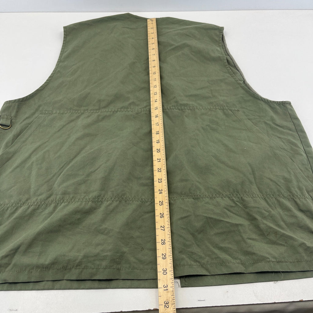 Decathlon Men's Shooting Vest in Olive Green Cotton Canvas size 3XL