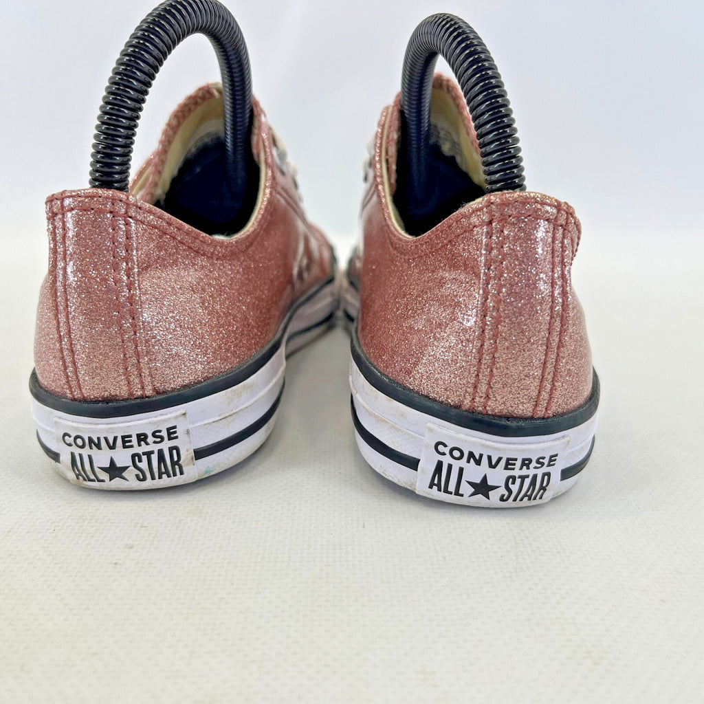 Converse All Star Sparkly Pink Glitter Trainers UK size 4
