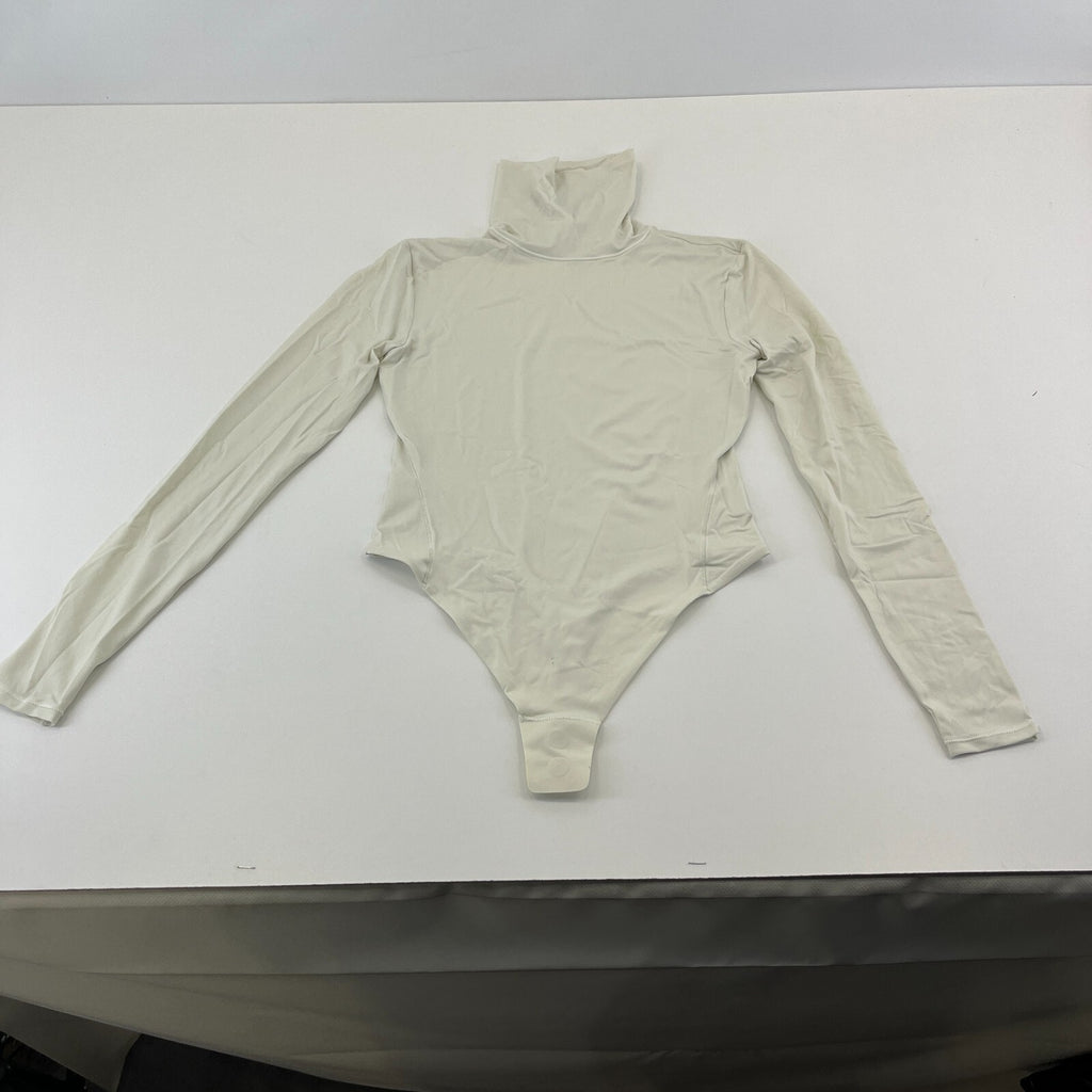 Lululemon Wundermost Soft Nulu Turtleneck Bodysuit Bone White XS See Details