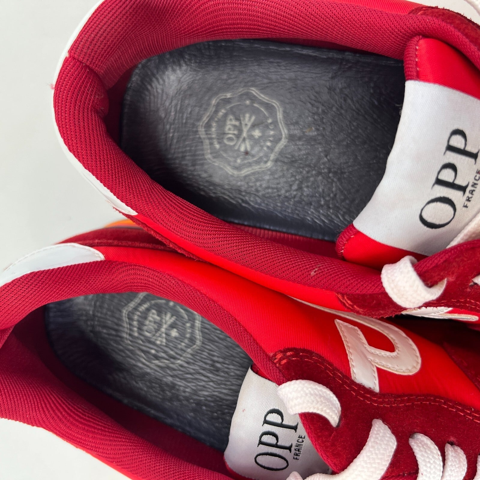 OPP France Men's Trainers in Red UK size 8.5 - Near Mint