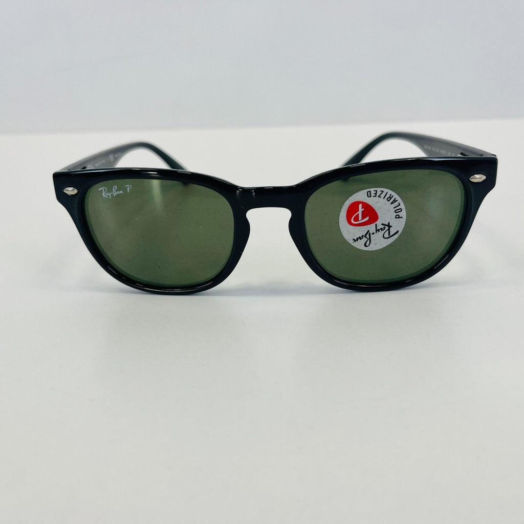 Ray-Ban RB4140 601/58 49020 Polarized Black Sunglasses Crystal Green 49mm Lenses