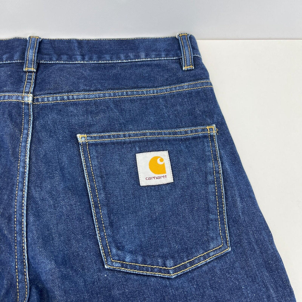 Carhartt Mens Newel Jeans Pant Trousers Dark Blue 100% Cotton W30" L30"
