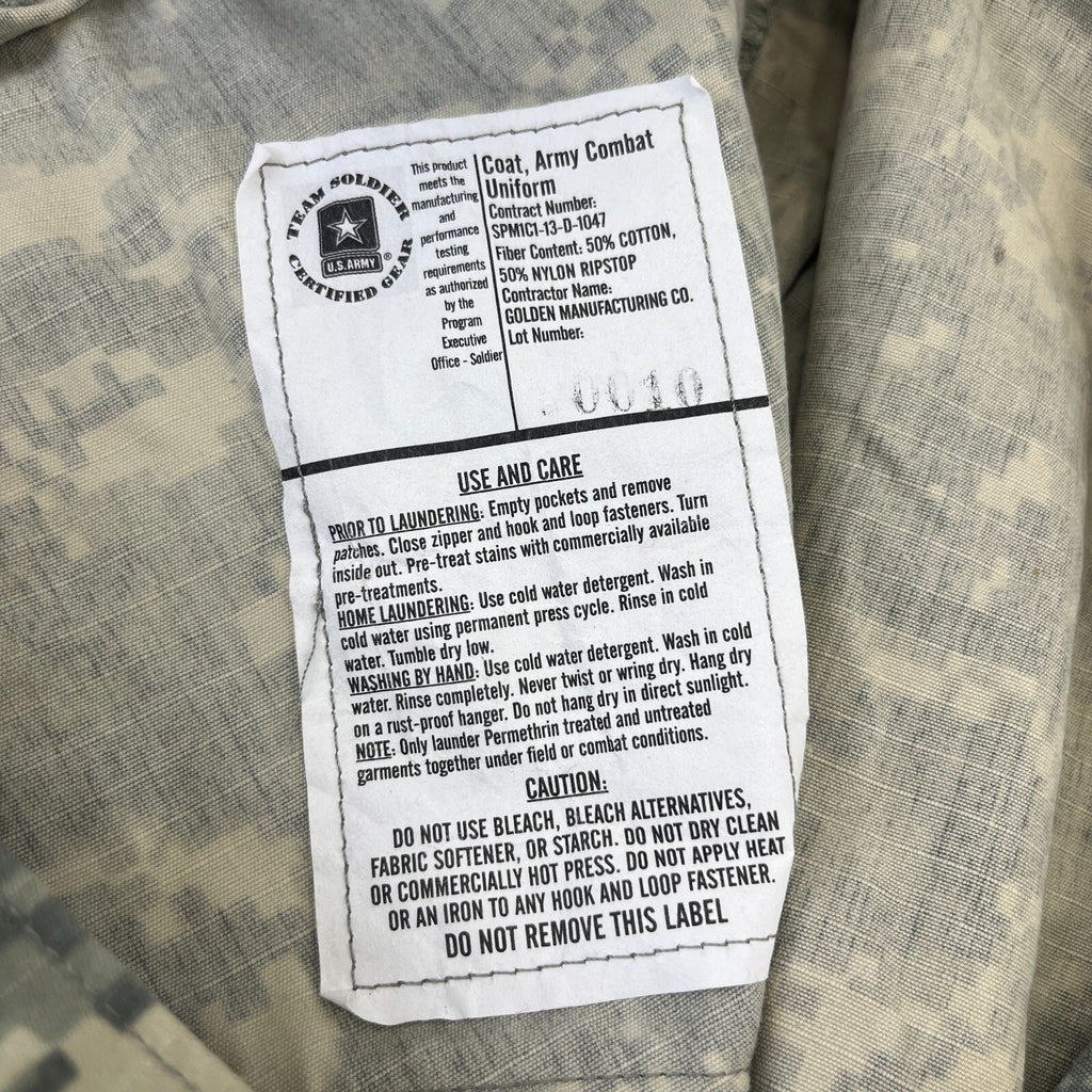 US Army Issue Digital Jacket Camo Combat Uniform Surplus US size XL-Regular