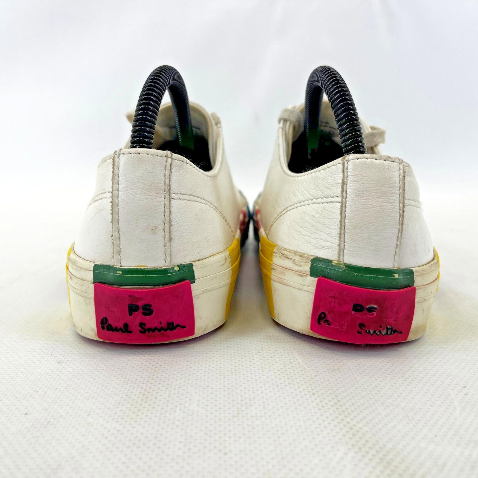 PS Paul Smith White Leather Trainers UK size 6.5 - EU 40