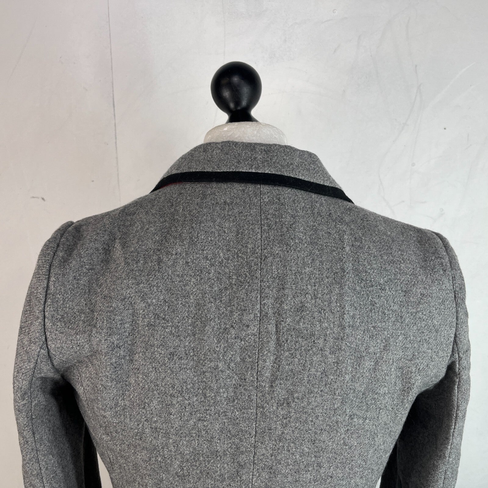 Boden Women's Grey Blazer Jacket Wool Blend Lined UK size 12 - VGC