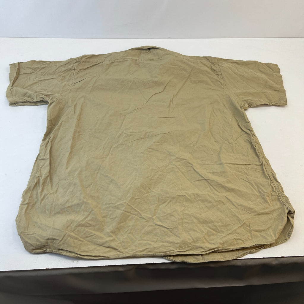 Vintage Elbeco USMC Marines Workwear Twill Shirt Short Sleeve US Military XL