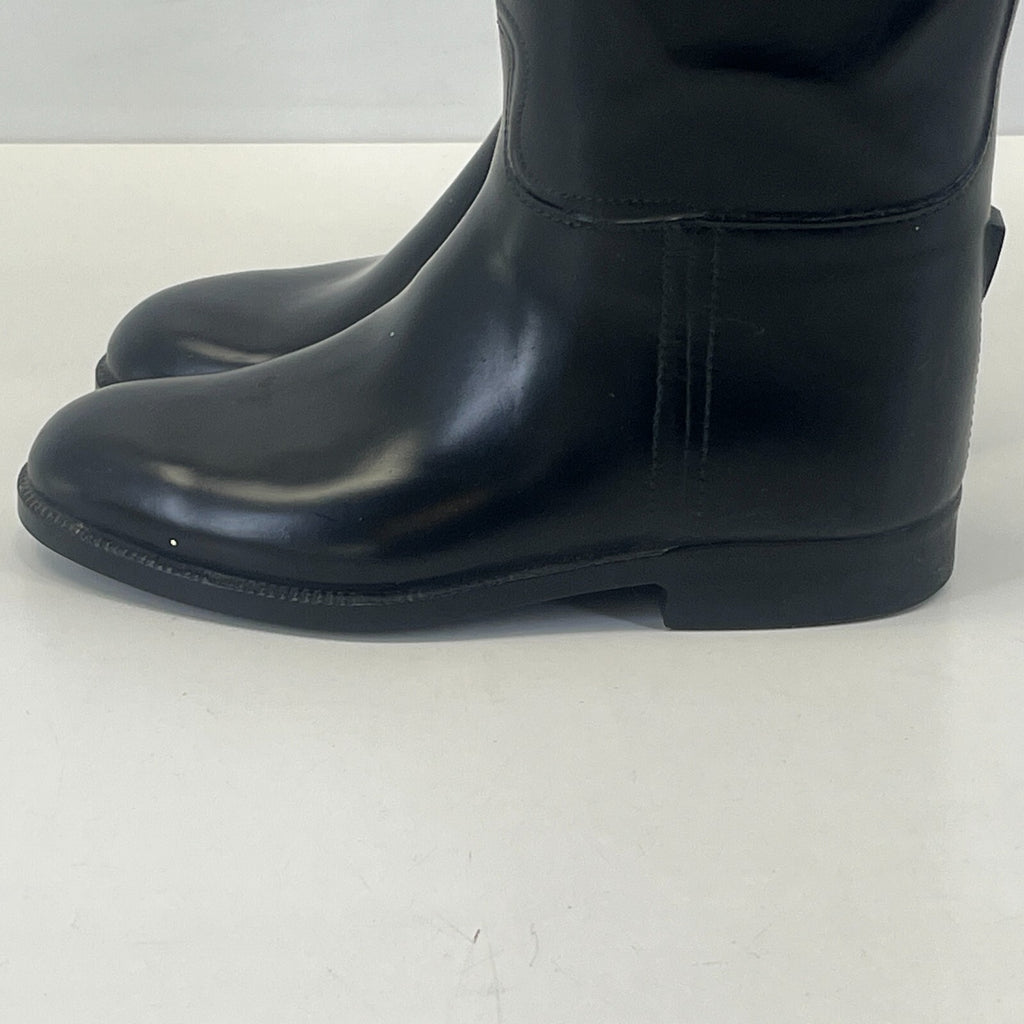 Aigle Black Leather Horse Riding Boots size UK 2.5 EU 35