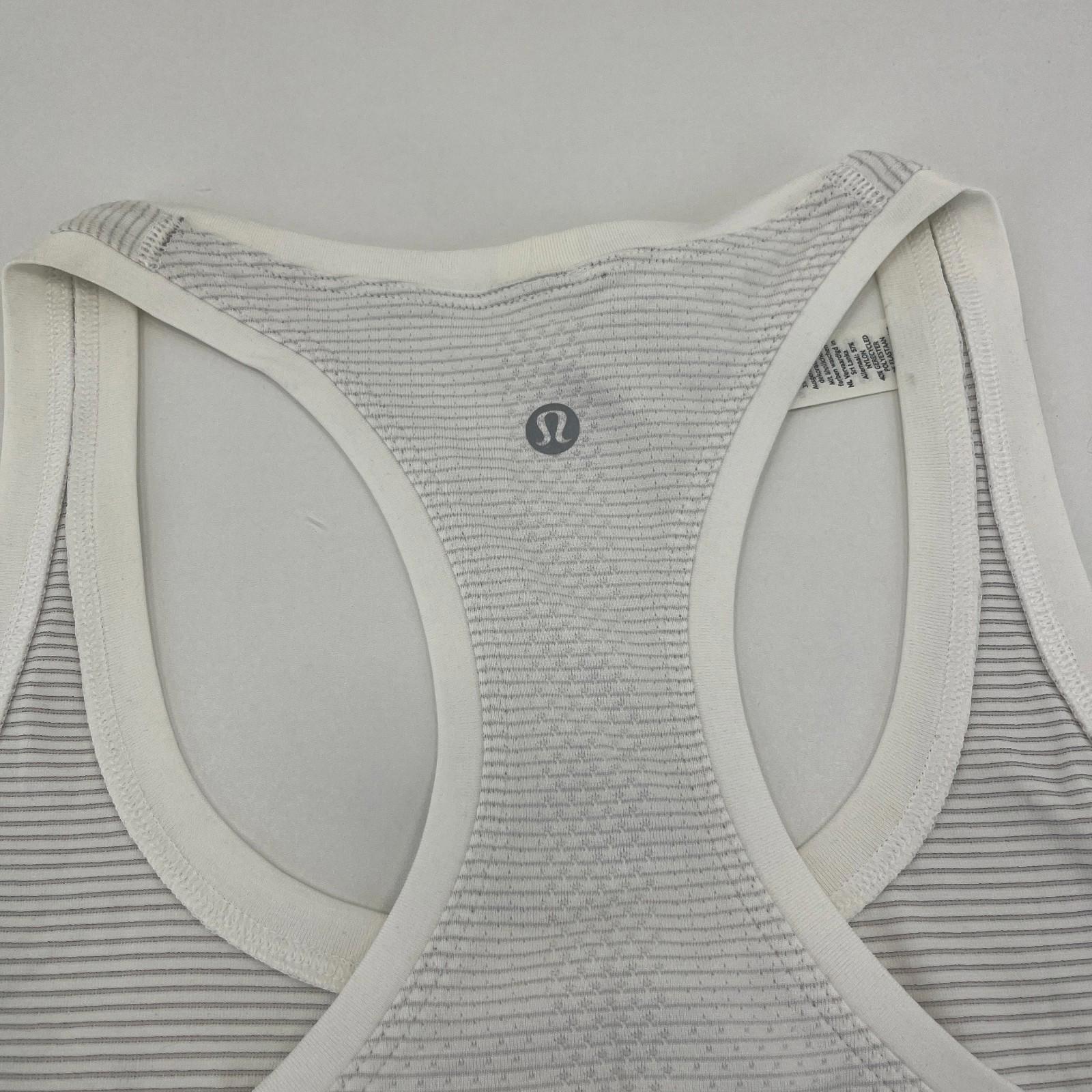 Lululemon Swiftly Tech Racerback Tank Top 2.0 White size UK 16 US 12 - New