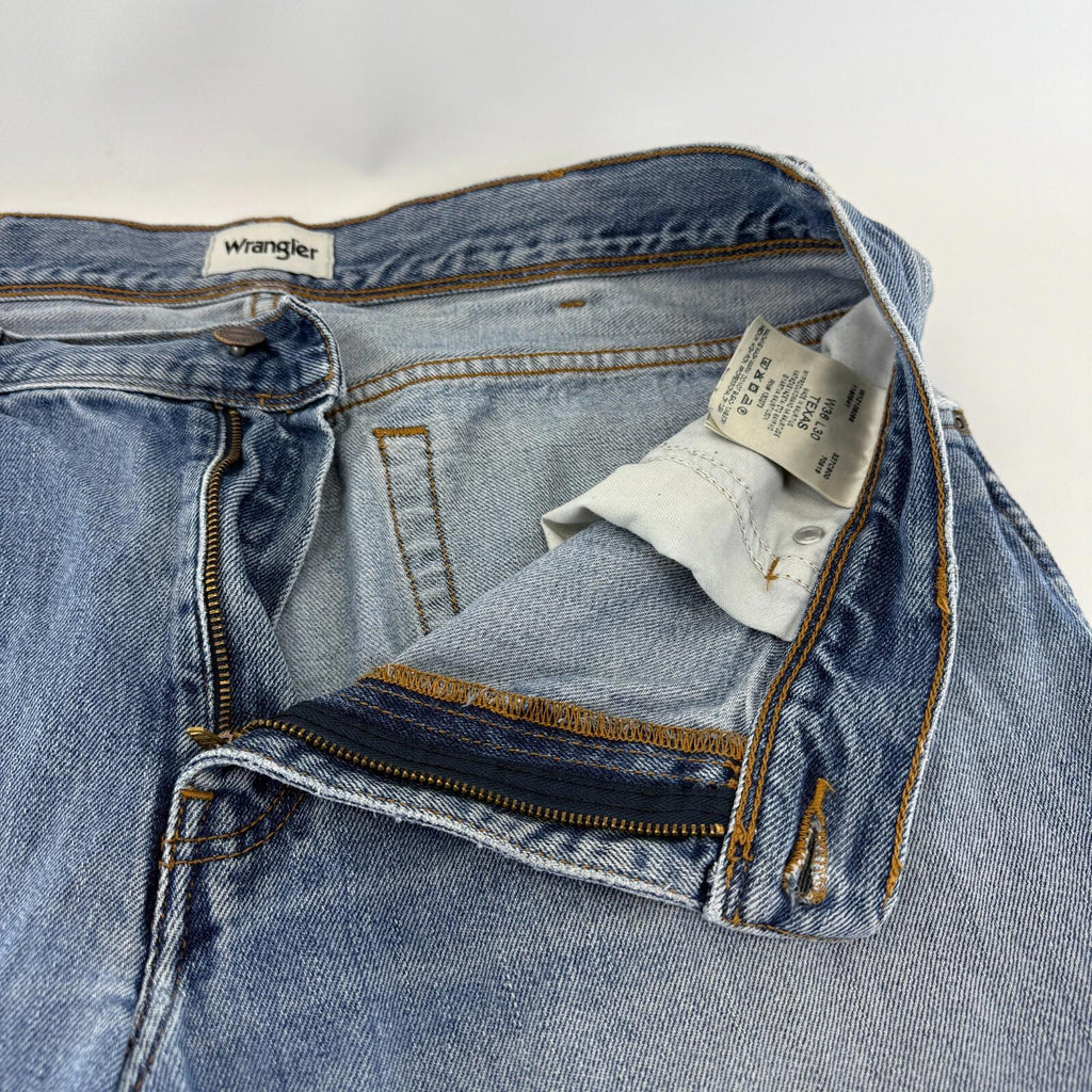 Wrangler Texas Jeans Men's Mid Blue Straight Regular 100% Cotton W36" L30"