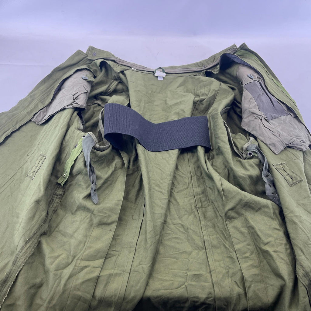 Vtg Norskin 80's German Polizei Denim Work Jacket Chore Coat OG Green Size EU 56