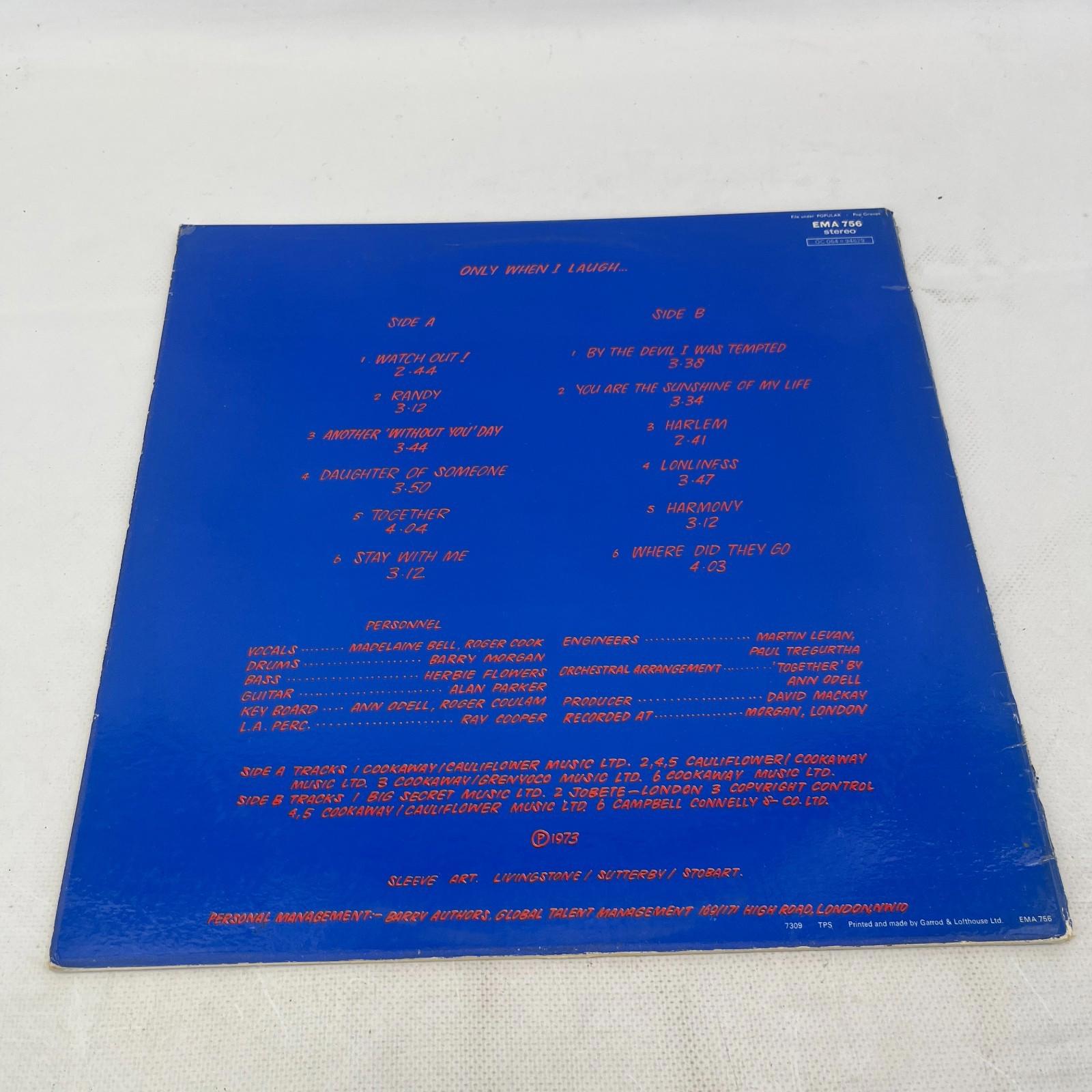 Blue Mink / Only When I Laugh 1973 Vinyl LP / Rock Pop VG+ /VG+